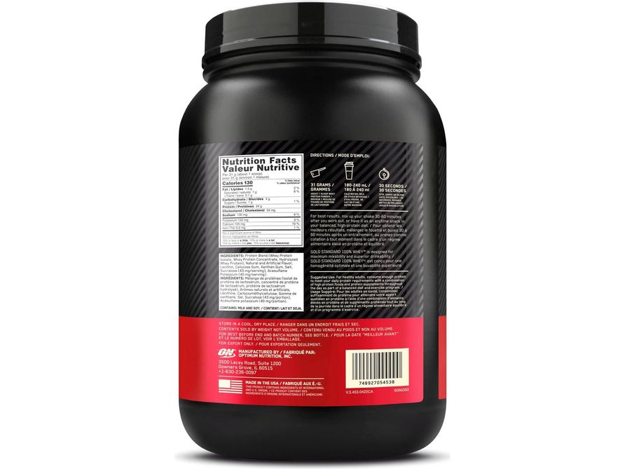 Optimum Nutrition Gold Standard 100% Whey Protein - Druvn