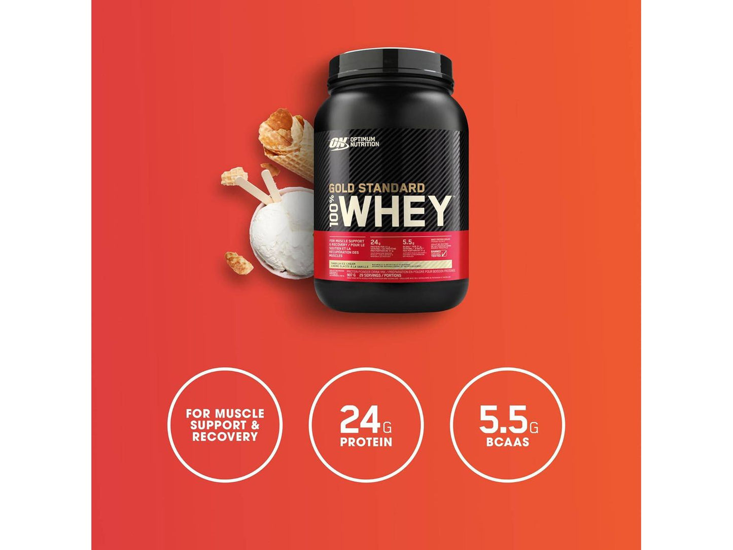 Optimum Nutrition Gold Standard 100% Whey Protein - Druvn