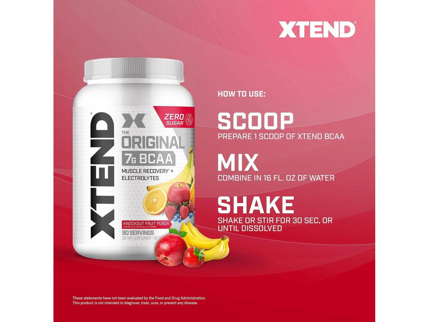XTEND Original BCAA Powder Fruit Punch - Druvn