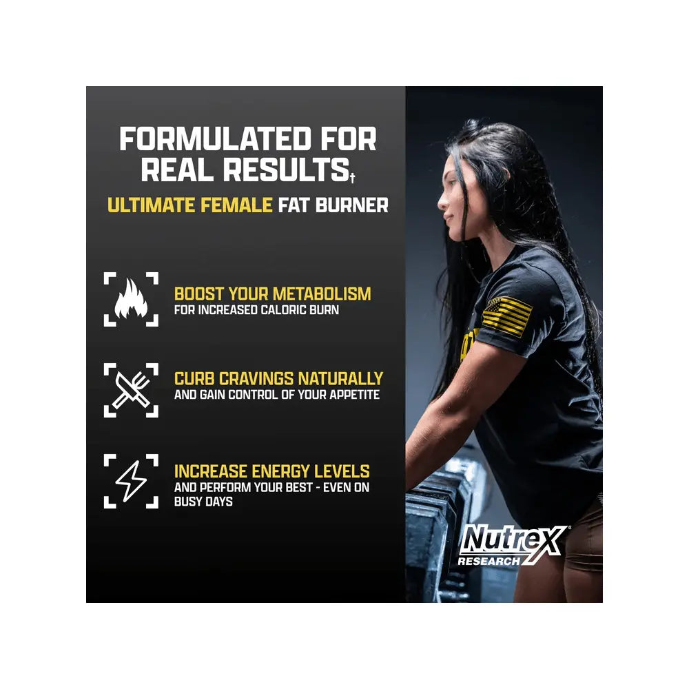 Nutrex Lipo 6 Black Hers Ultra Concentrate, Powerful Weight Loss Support Formula - Druvn
