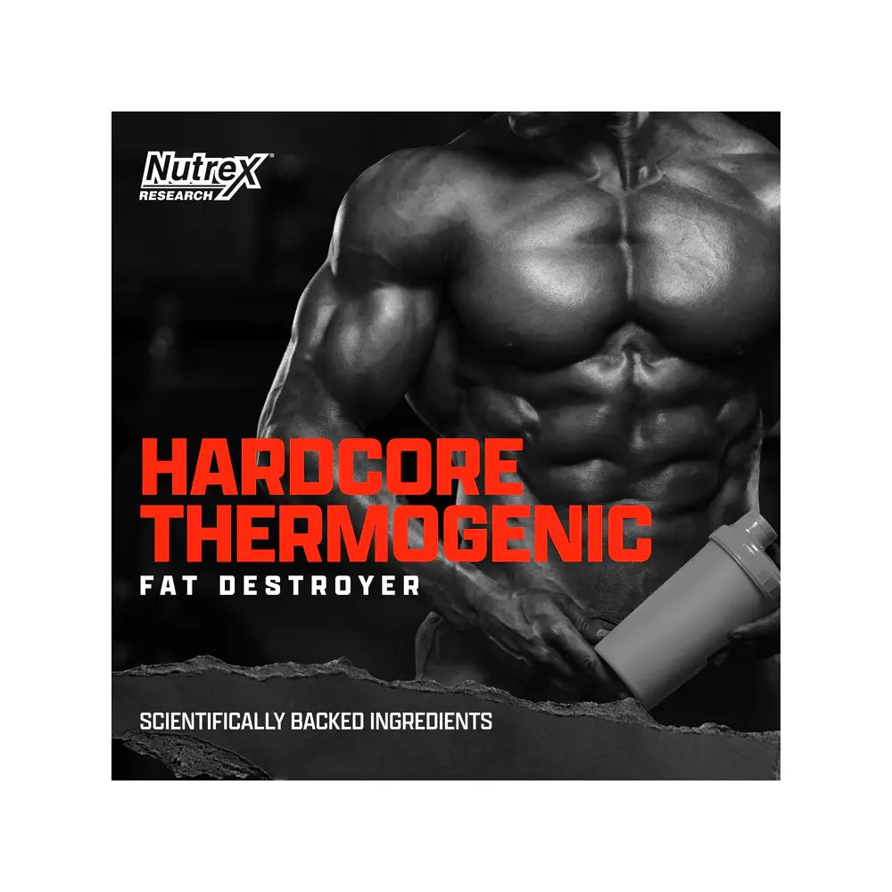 Lipo-6 Hardcore RELENTLESS THERMOGENIC FAT BURNING & MUSCLE PROTECTION - Druvn