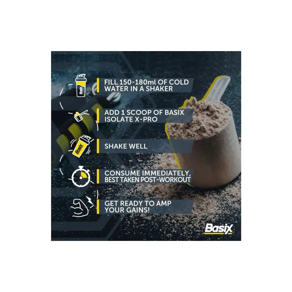 Basix 100% Whey Protein Isolate X-pro - Druvn