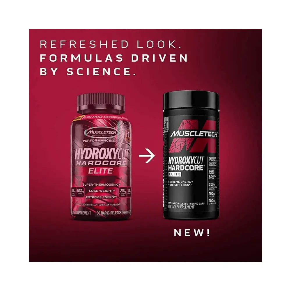 Muscletech Hydroxycut Hardcore Elite - Extreme Energy + Weight Loss - Druvn