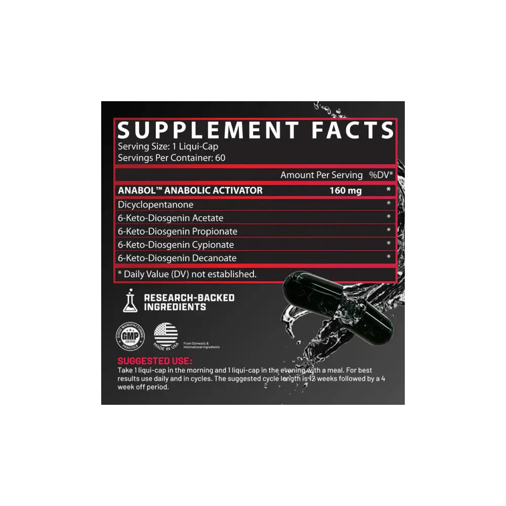 Nutrex Anabol Hardcore Anabolic Activator - Druvn