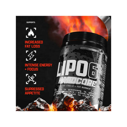 Lipo-6 Hardcore RELENTLESS THERMOGENIC FAT BURNING & MUSCLE PROTECTION - Druvn