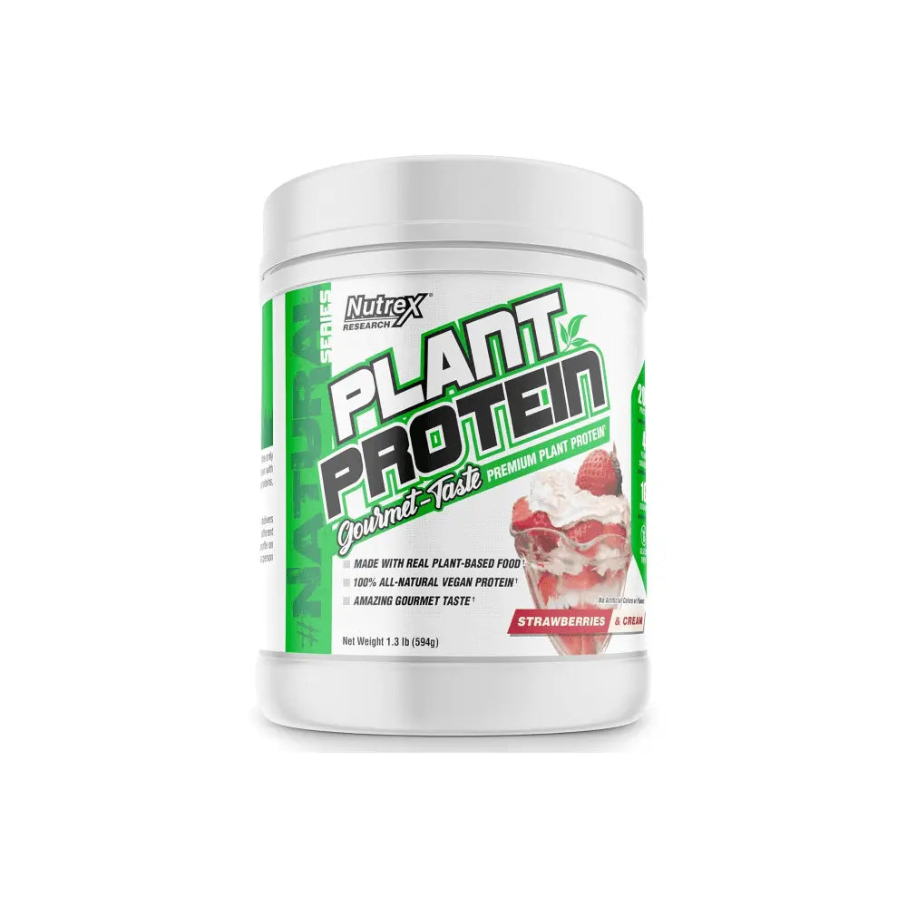 nutrex plant protein strawberry & cream